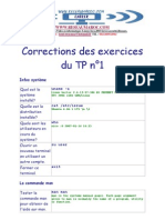 Corrections Des Exercices Du TP N°1: Infos Système Uname - A