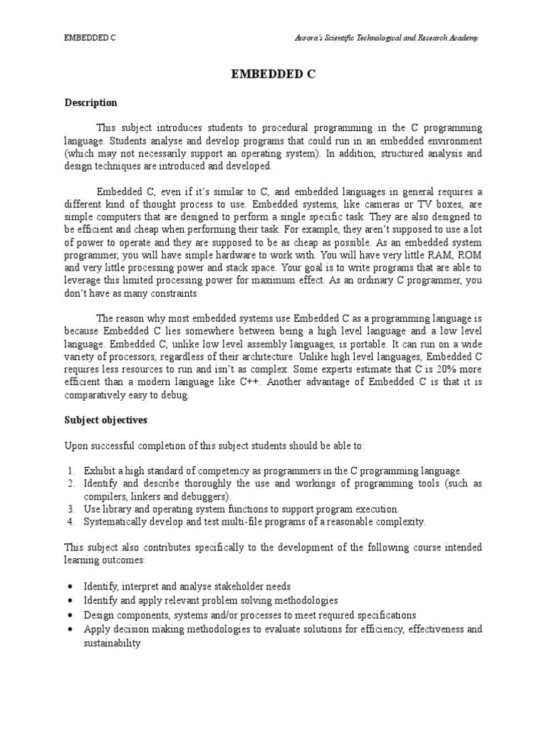 555 Embedded C | PDF | Embedded System | C (Programming Language)