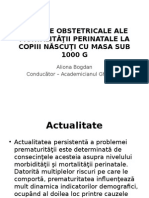 ASPECTE OBSTETRICALE ALE MORTALITĂŢII PERINATALE LA COPIII NĂSCUŢI.ppt