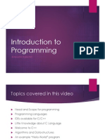 1.introduction To Programming