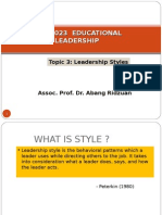 Topic 3 LEADERSHIP STYLES