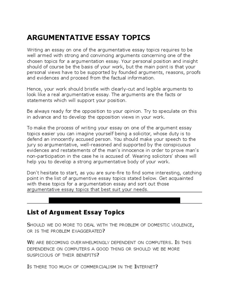 Classification essay outline