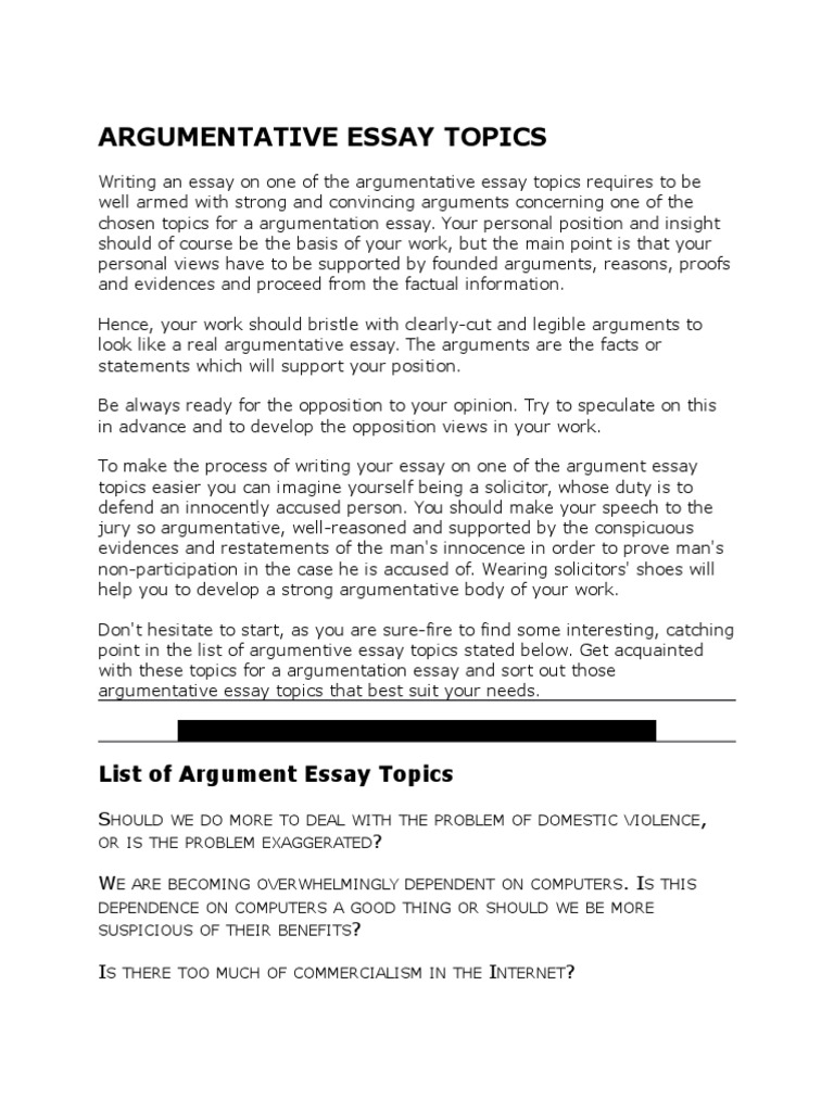 Classification essay outline