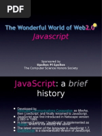 Javascript: Sponsored by The Computer Science Honors Society