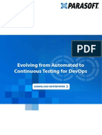 Evolving From Automated To Continuous Testing For Devops: Download Whitepaper
