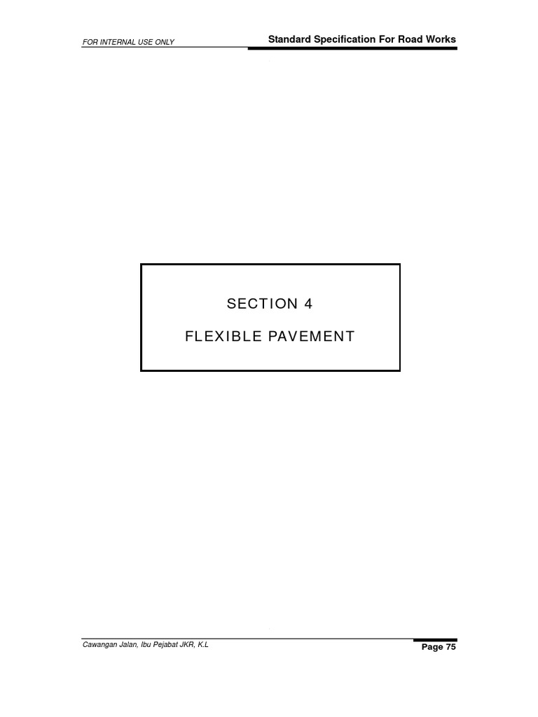 JKR Flexible Pavement Specifications | PDF | Road Surface | Asphalt