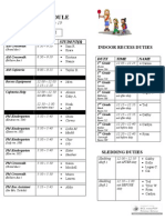Patrol Schedule ORANGE Feb
