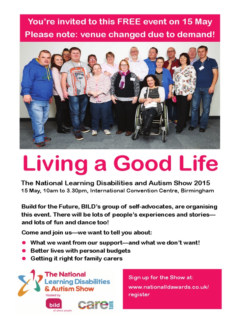National Learning Disabilities Autism Show Invitation 24 4 15 | PDF ...