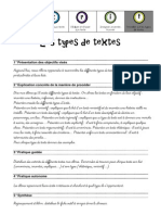 Les Types de Textes PDF