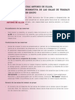 Normativa de Las Salas de Trabajo en Grupo Del CRAI Antonio de Ulloa
