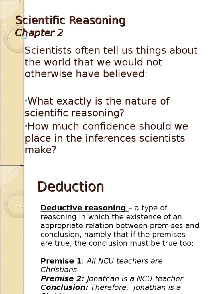 Scientific Reasoning | PDF | Inductive Reasoning | Reason