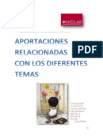 Aportaciones relacionadas con los diferentes temas