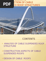 Cable Suspended Roof Structure Ppt Equipment Manufactured Goods