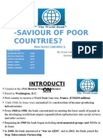 World Bank - Saviour of Poor Countries?: Macroeconomics