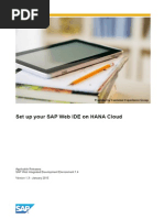 How To Set Up Your SAP Web IDE On HANA Cloud