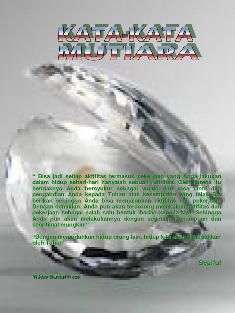Buku Kata Mutiara Buku Kata Mutiara