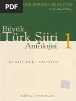 Ataol Behramoğlu - Büyük Türk Şiiri Antolojisi 1 - Sosyal Yay