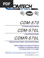 Operating Manual Comtech EFData CDM570 570L Modem PDF