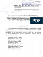 Raport al comisiei de anchetă referitor la situația de pe piața financiară din Moldova