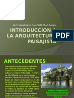 Introduccion a La Arquitectura Paisajista