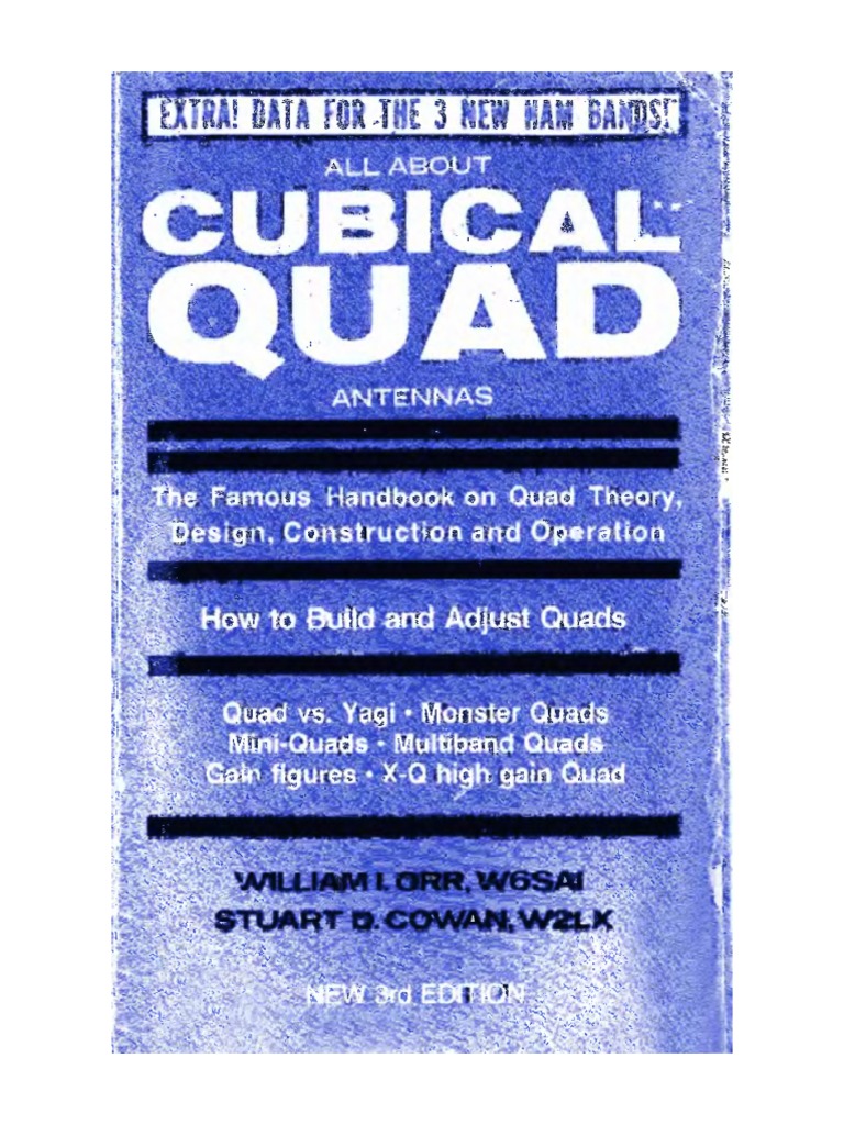 All about Cubical Quad Atennas 3rd ed.