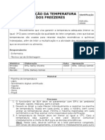 Monitoramento da temperatura dos freezers