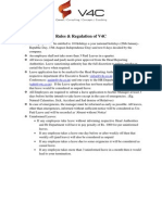 Rules & Regulation of V4C: Vidya@v4c.co - in Aasim@v4c.co - in Sabi@v4c.co - in