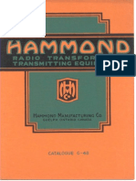 Hammond Transformers - 1935