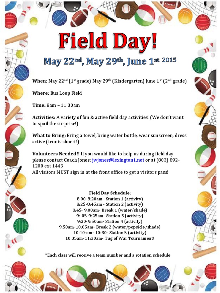 Field Day Flyer 2015 Final | PDF