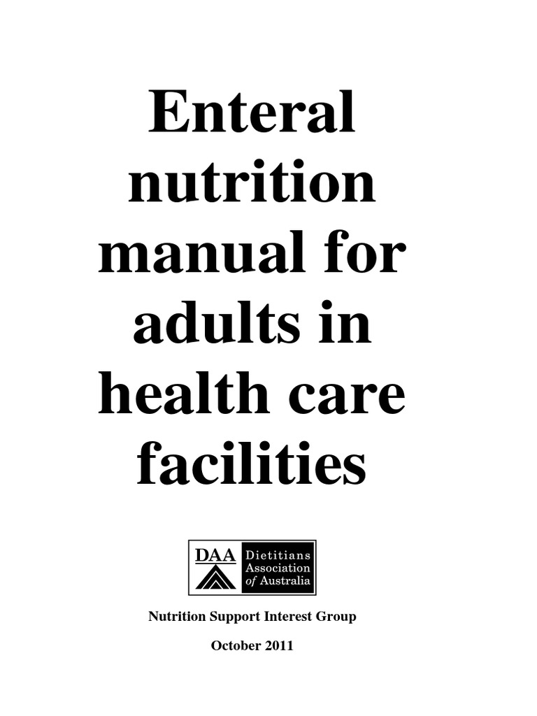 Enteral Nutrition Manual for Adults | PDF | Creatinine | Renal Function