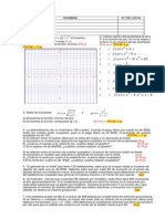 Actividad de Funciones, Función Lineal, Función Cuadrática, Función Polinomial y Función Racional