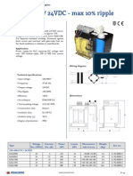 230-400 15V / 24VDC - Max 10% Ripple: Type SUSL