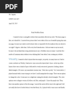 Final Portfolio Essay