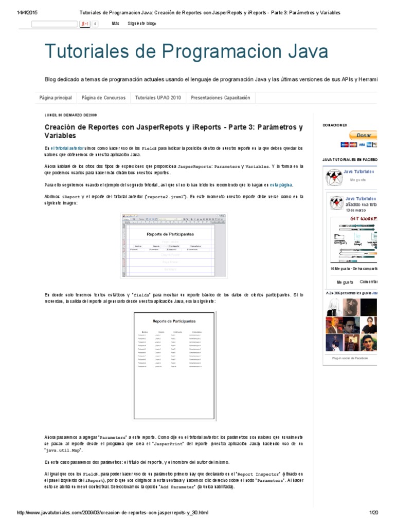 Tutoriales de Programacion Java - Creación de Reportes Con JasperRepots ...