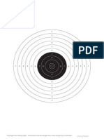 A4 10m Air Pistol Target Single
