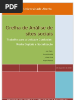 Análise da identidade em sites sociais - versão final
