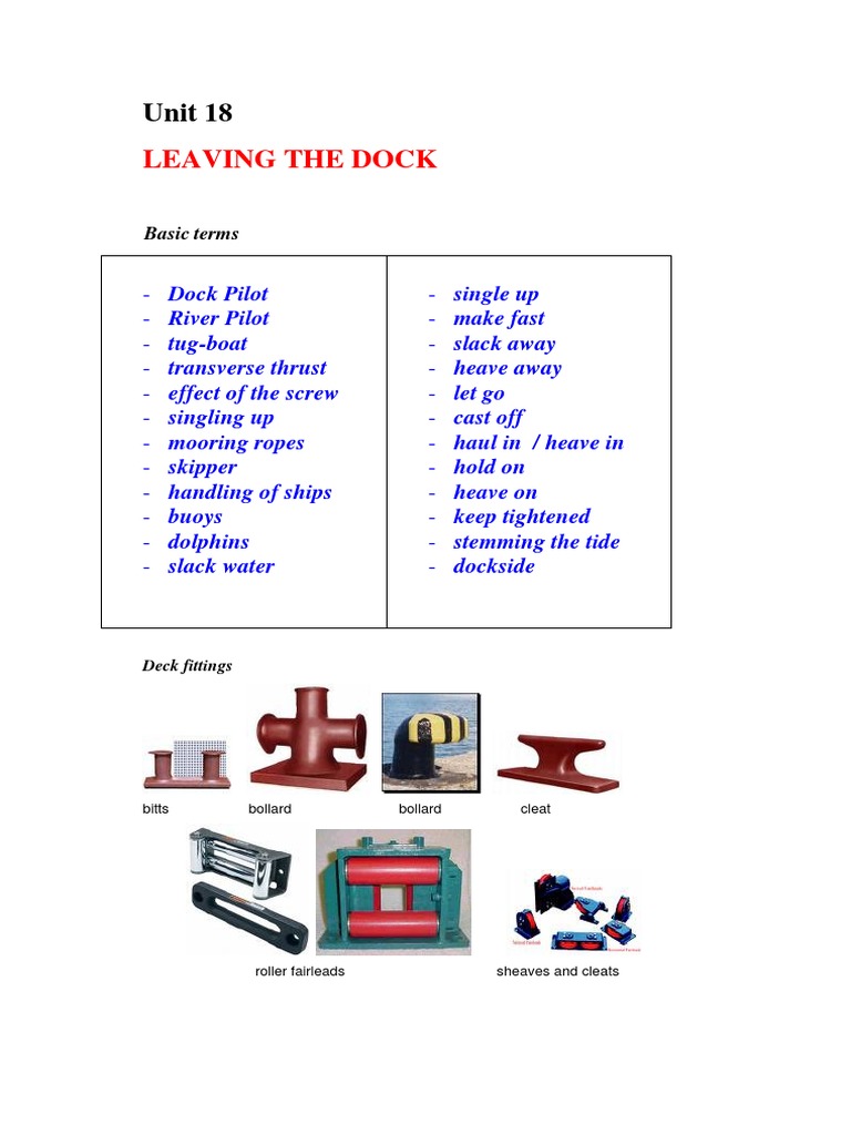 Ship Cast Off Ropes | PDF | Ships | Propeller