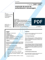  Jun 1997 Construcao de Pocos de Monitoramento e Amostragem