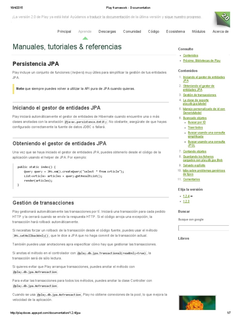 Play Framework - Documentation | PDF | Protocolo de Transferencia de ...