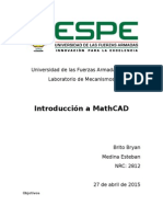 Introducción a MathCAD para análisis de mecanismos