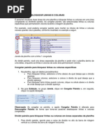 Congelar Ou Bloquear Linhas e Colunas