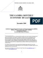 Gambia Monthly Economic Bulletin December 2009