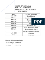 TENTATIF PERKHEMAHAN