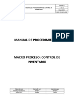 10. Manual de Procedimiento de Control de Inventario