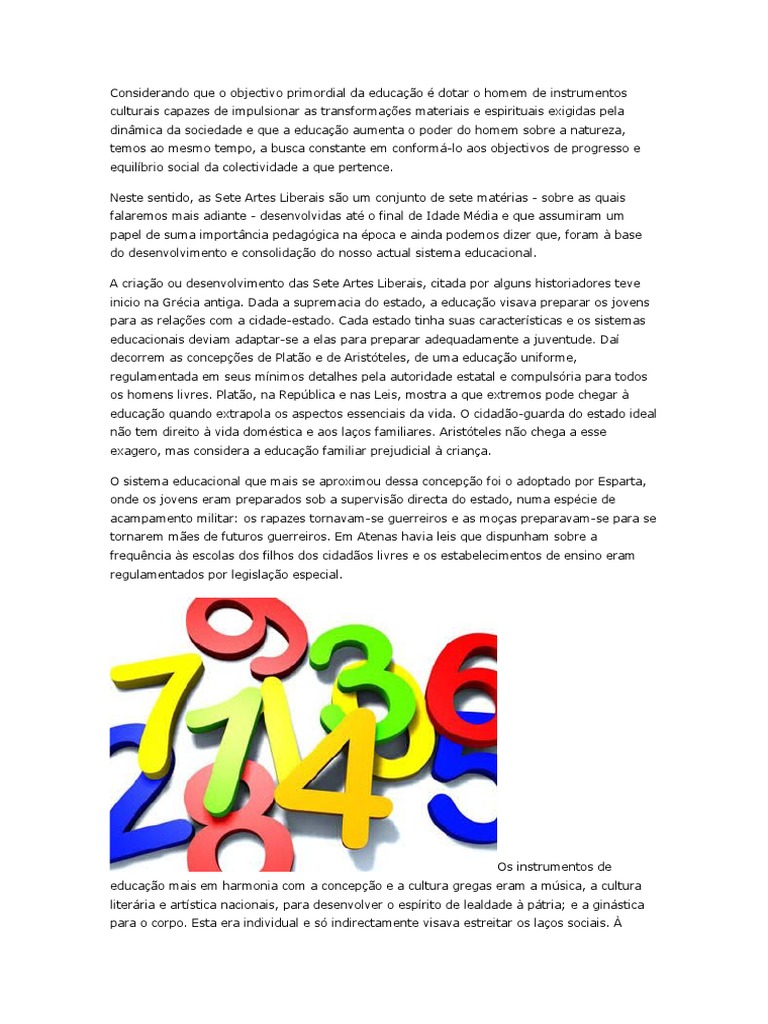 Explique A Divisão Das Artes Em Liberais E Mecânicas