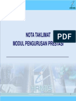 Nota Taklimat Modul Pengurusan Prestasi