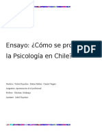 Ensayo Cómo Se Proyecta La Psicología en Chile