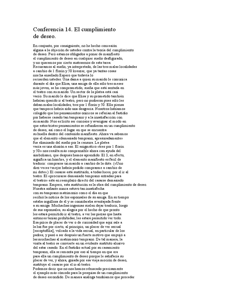14 Conferencia El Cumplimiento de Deseo 201208 PDF Mente