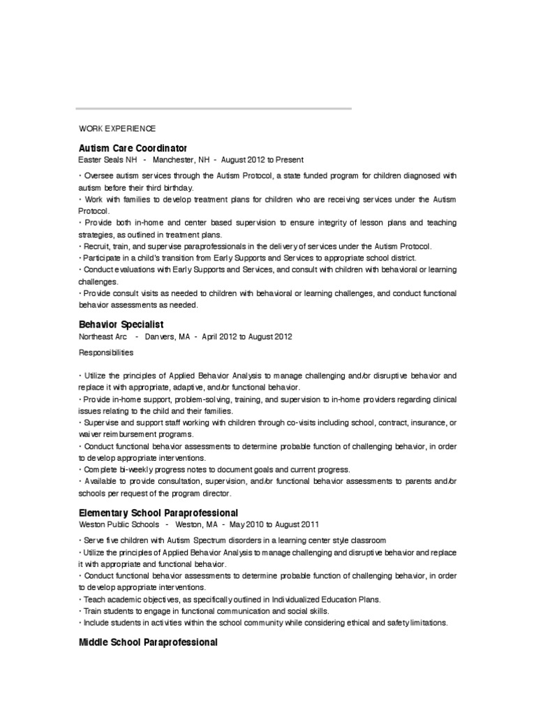 sample bcba resume 1 Individualized - 1592681837