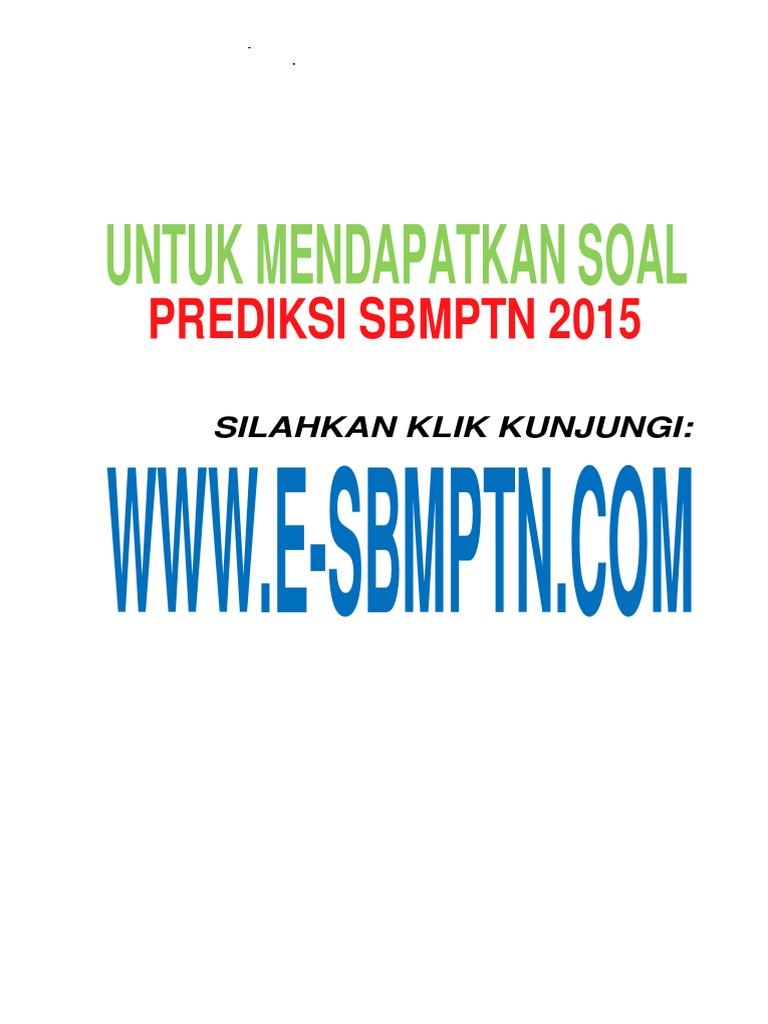Soal Sbmptn Tkpa Kode 604 Dan Kunci Jawaban